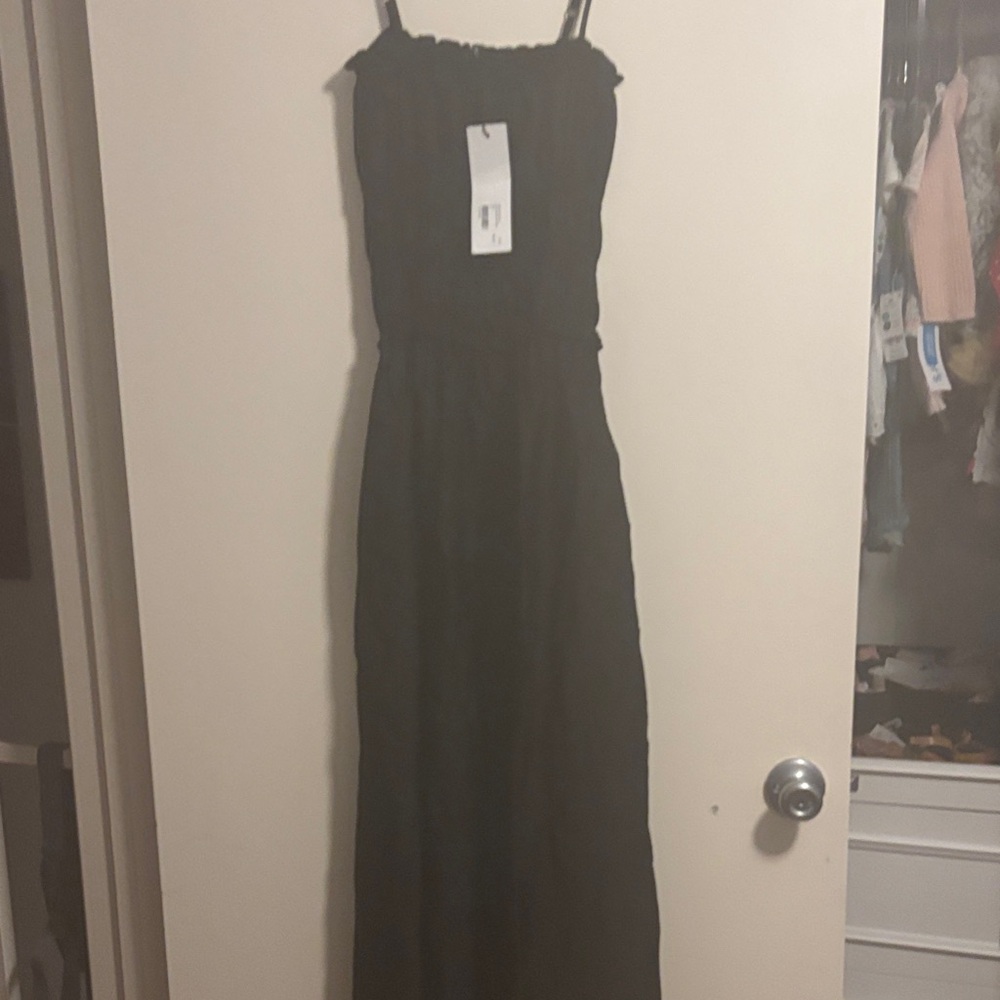 KOTN Black Sleeveless Maxi Dress